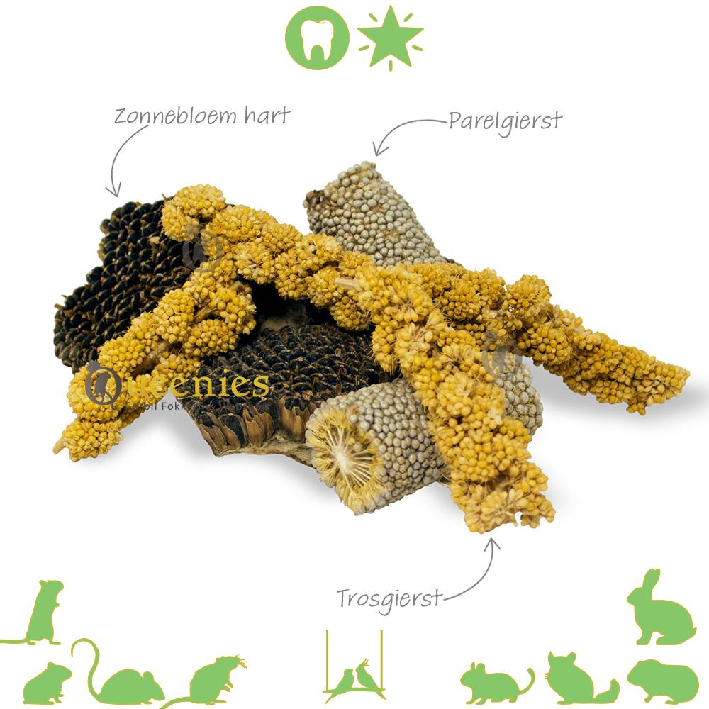 Jr Farm Knabbelstukjes met zonnebloem hart