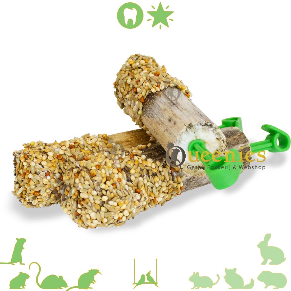 Zonnebloemstelen met Gierst