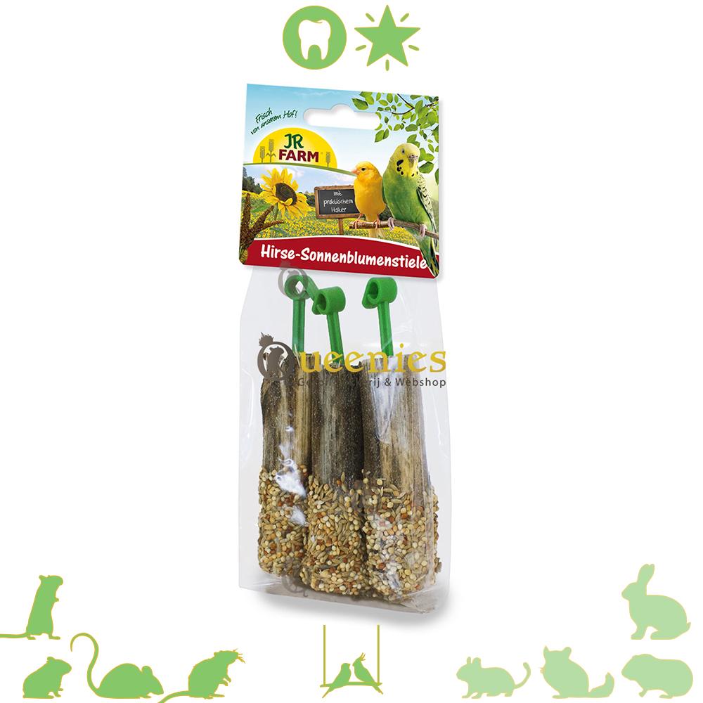 Zonnebloemstelen met Gierst