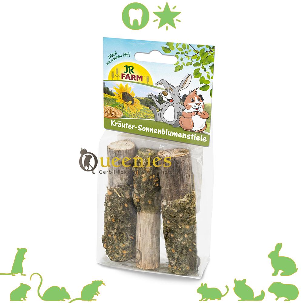 Knaagdiersnacks Zonnebloemstelen met Kruiden