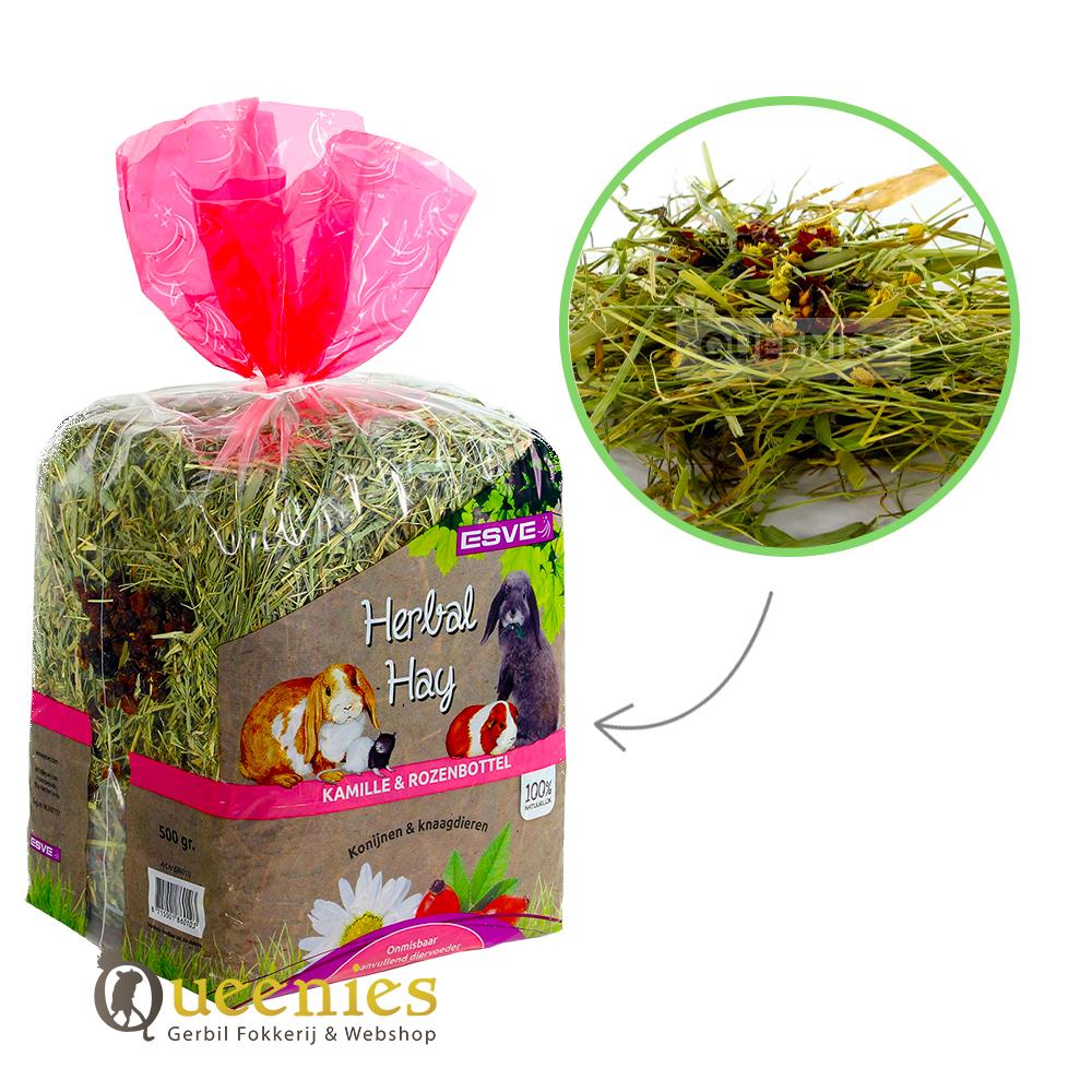 Kamille en Rozenbottelhooi voor Muizen en Ratten