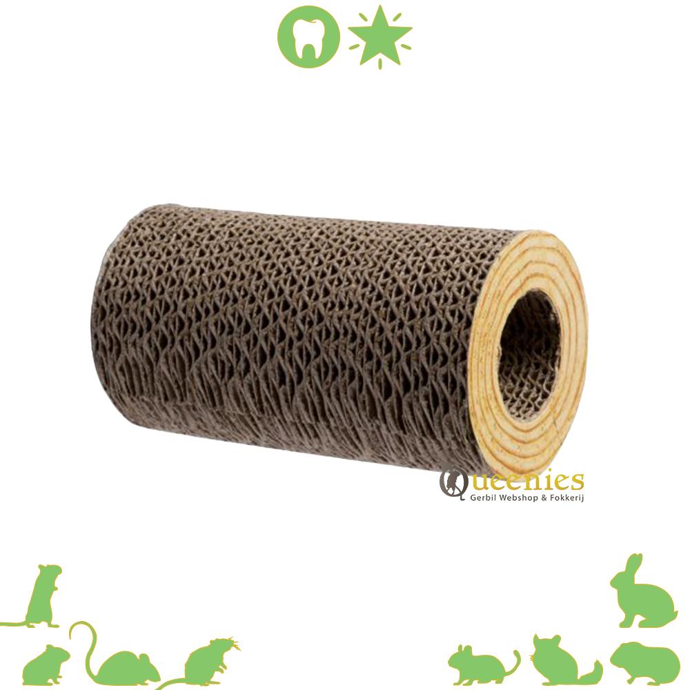 Kartonnen knaagspeelrol van karton 18 cm