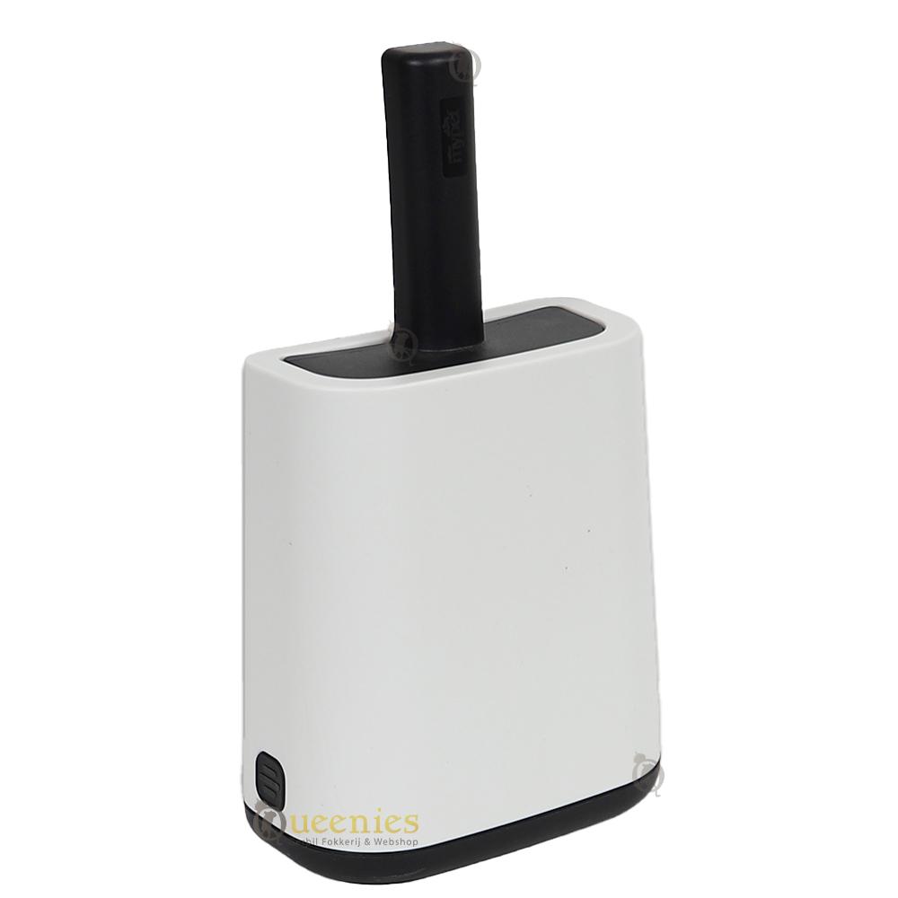 Kattenbakschep wit met opbergdoos