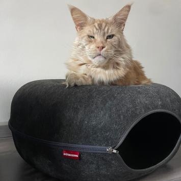 Ruime vilten kattenmand voor Main coons