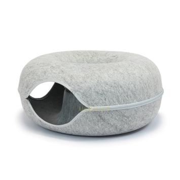 Grijze mand voor Katten