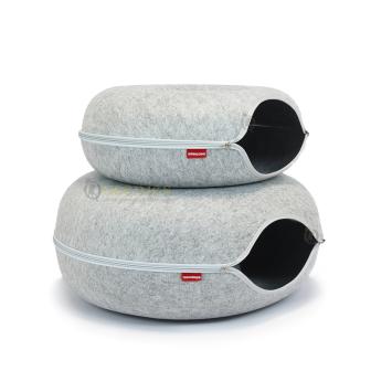 Licht grijze kattenmand voor kleine katten