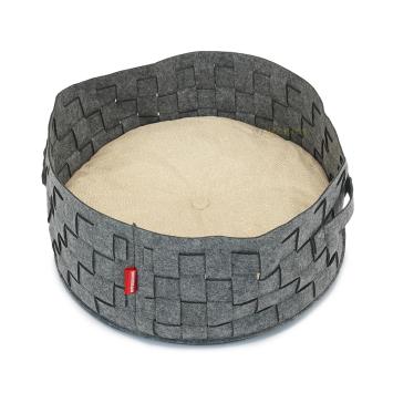 Kattenmand rond met stevige vilten rand