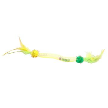 Groen kattenveertje met belletjes