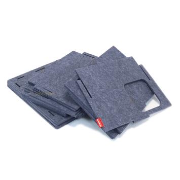 Losse vilten panelen voor kattenmand