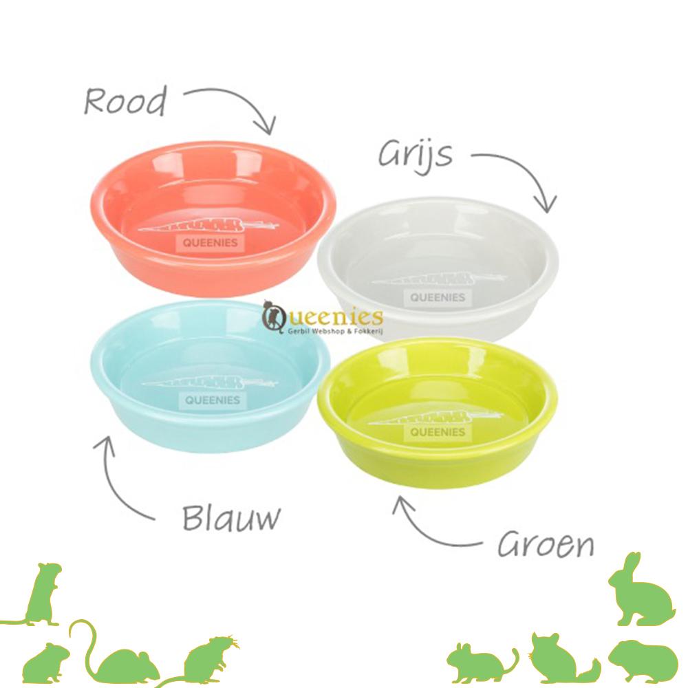 Keramieke Wortel voerbak voor knaagdieren konijnen