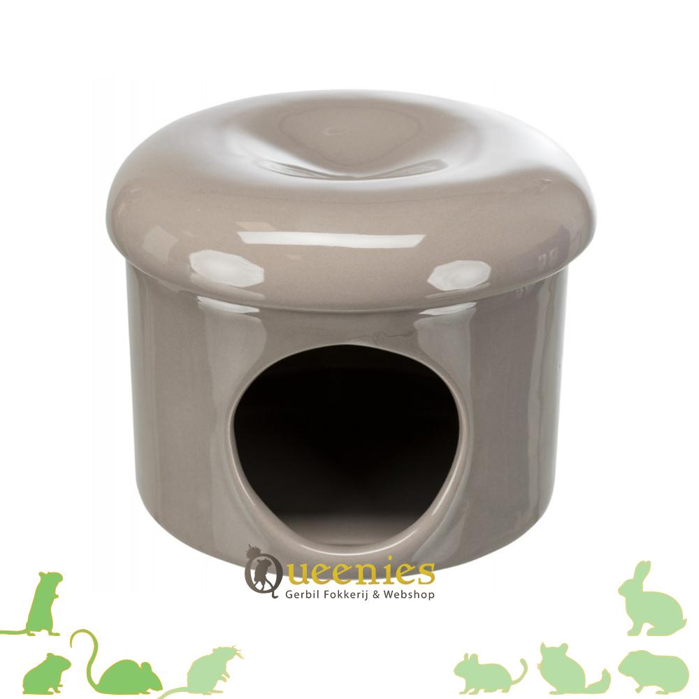 Keramiekhuis / badzand schaal - Koelhuisje voor kleine Knaagdieren
