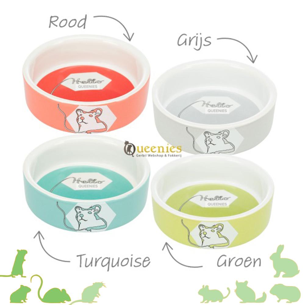 Keramische Voerbak voor kleine knaagdieren