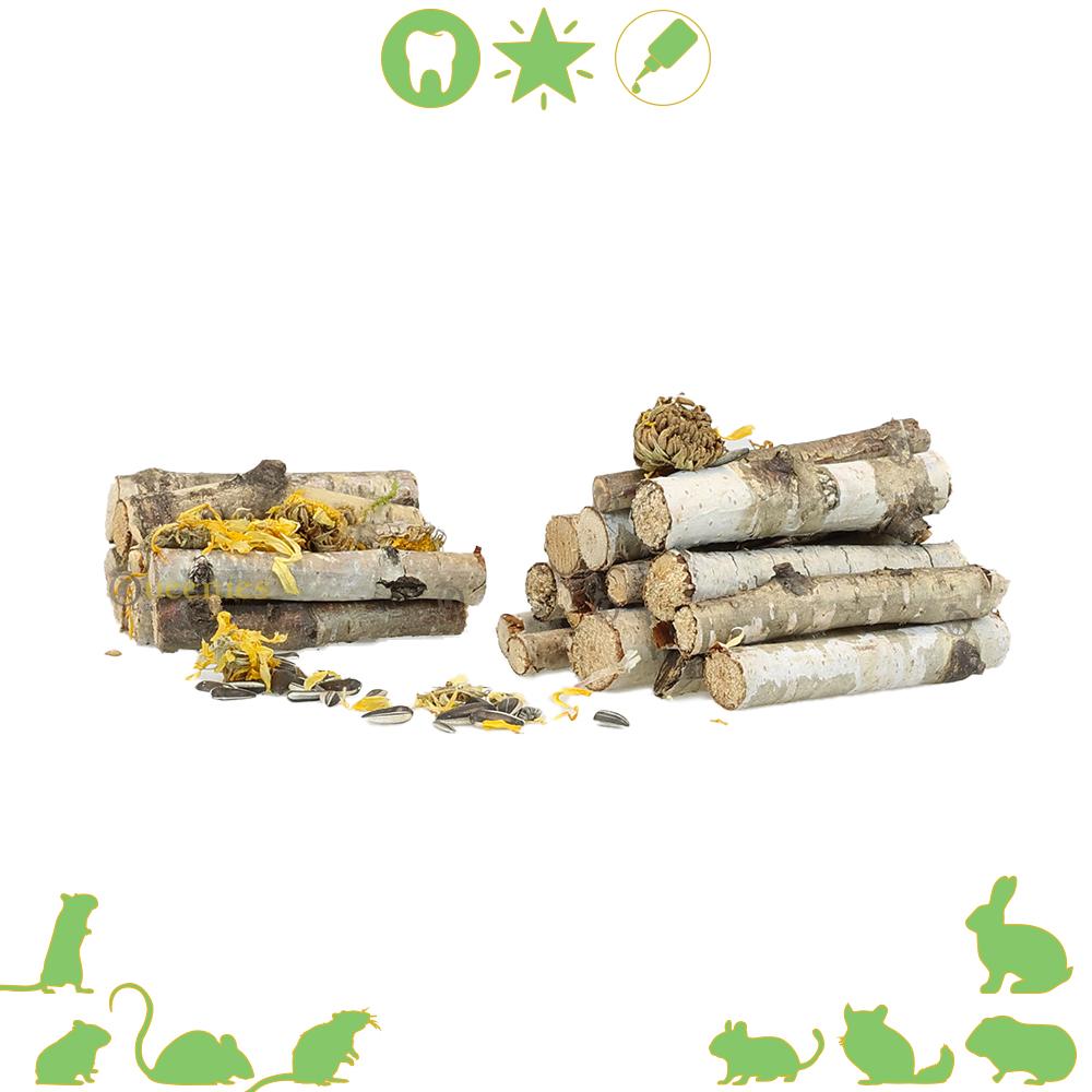 Berkenhout stokjes voor DIY Knaagdier artikelen