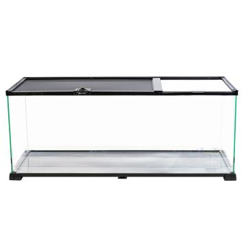 Hamster en reptielen terrarium 76 cm met ventilatie deksel