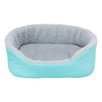 Konijnen bed met schapenvacht look voering