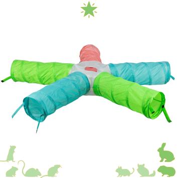 Konijnen speeltunnel XL met 5 ingangen