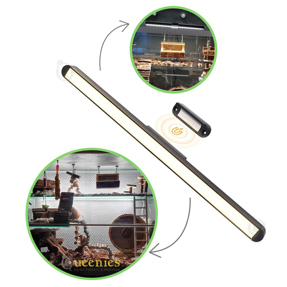 Magnetische LED Lamp - Oplaadbaar - Terrarium verlichting voor Knaagdieren