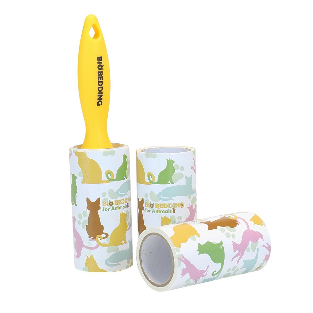 Kleefroller Geel – 180 Vellen ( 3 x 60 ) - Pluizen lintroller voor dierenharen