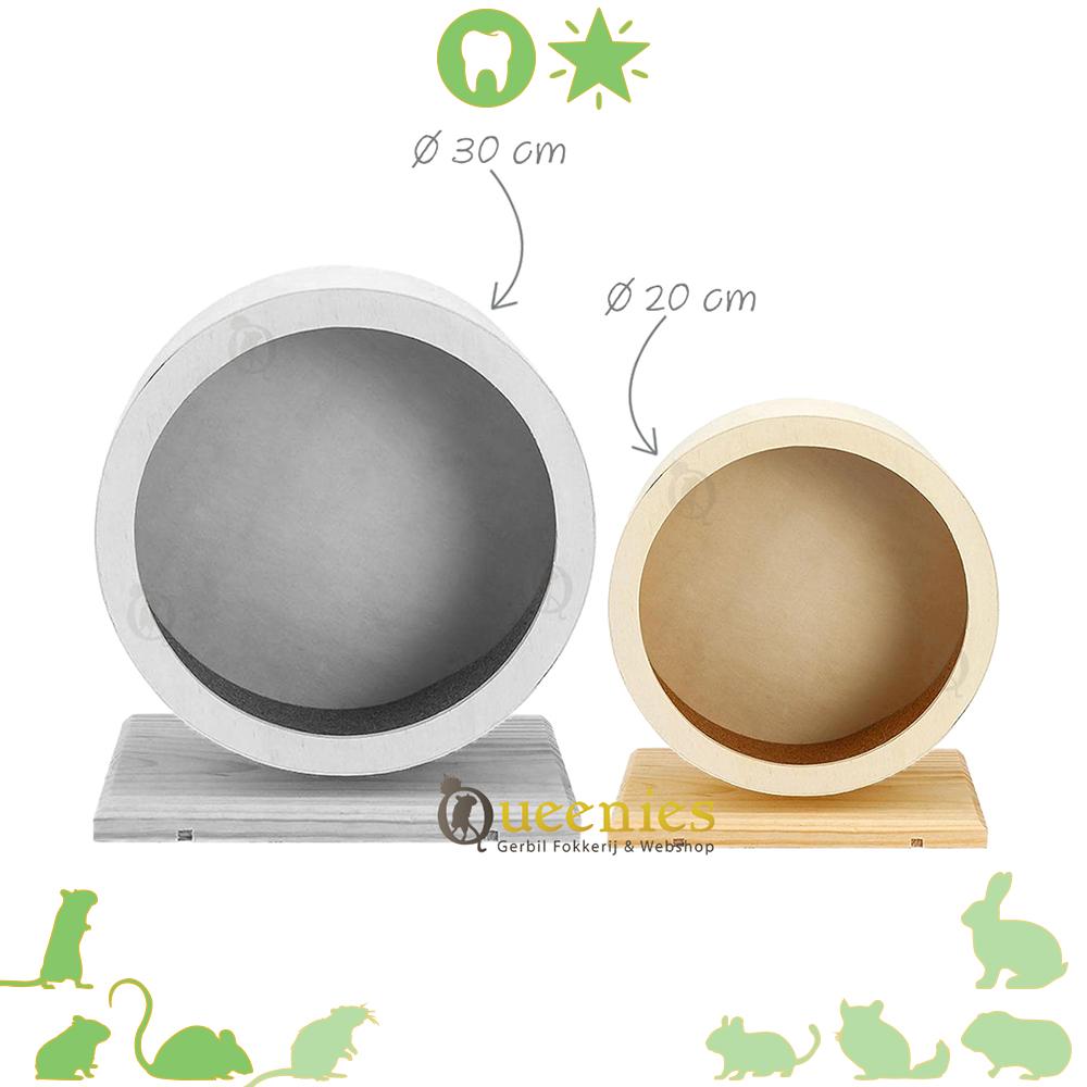 Elmato Naturholz Loopwiel voor dwerghamster