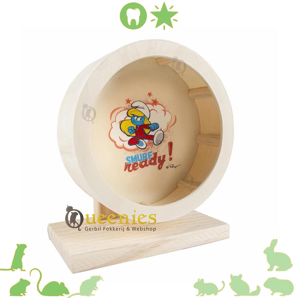 Smurfin Looprad 20cm voor Kleine Knaagdieren