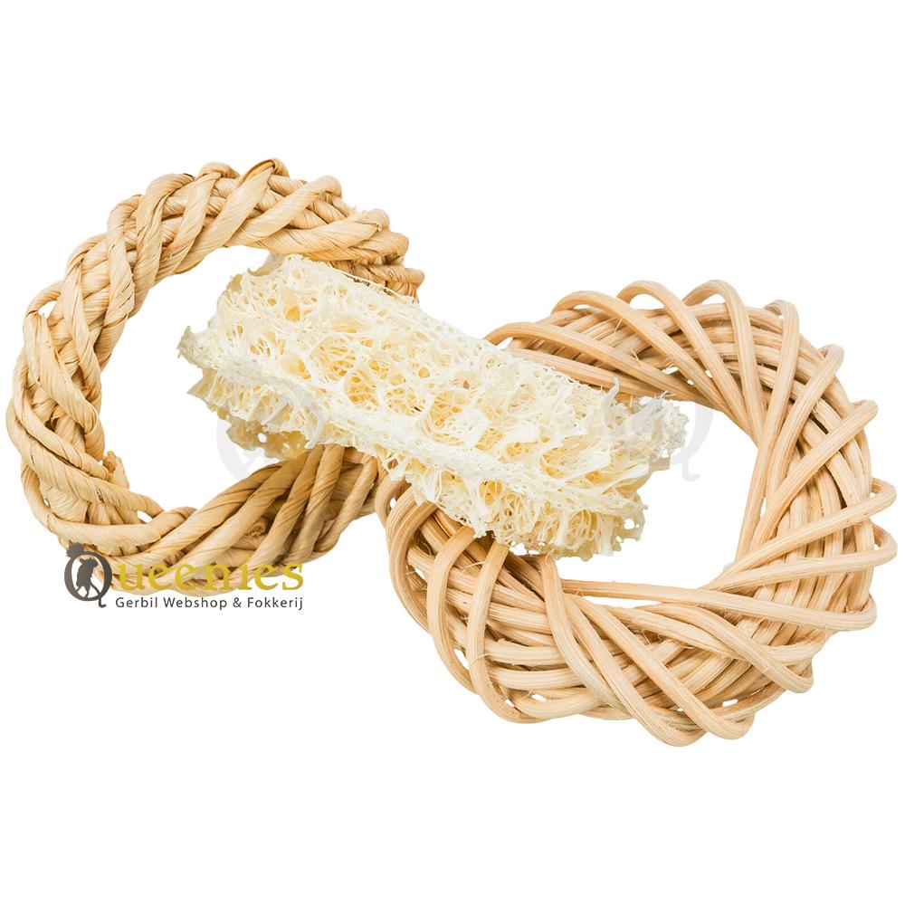 Luffa Wilgen ringen speelgoed voor Gerbils