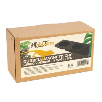 Magnetische voerhouder met 2 compartimenten