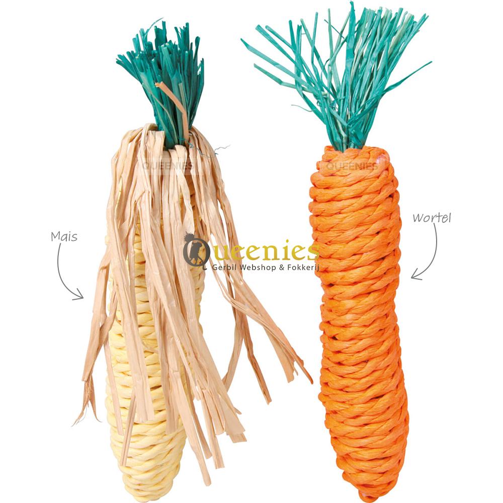 Gerbil en hamster speelgoed van stro