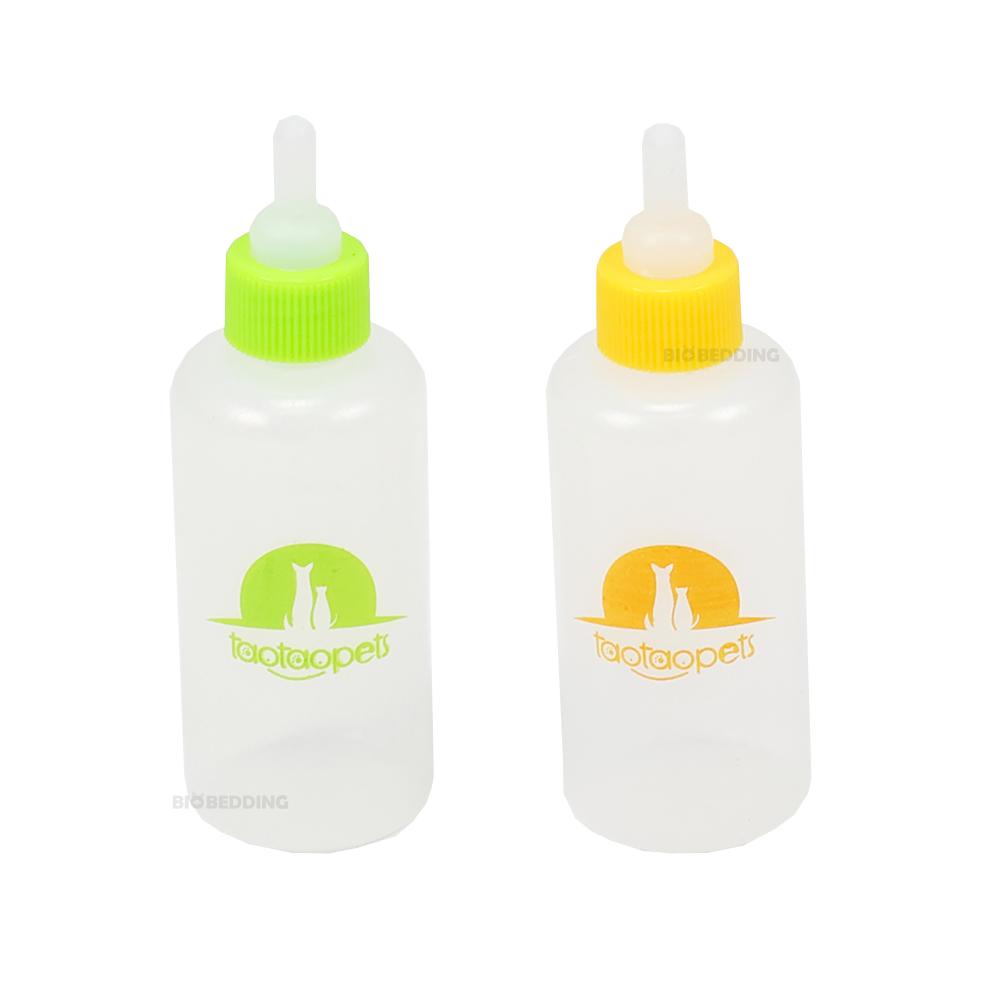 Set van 2 zachte flessen met handige schoonmaakborstel