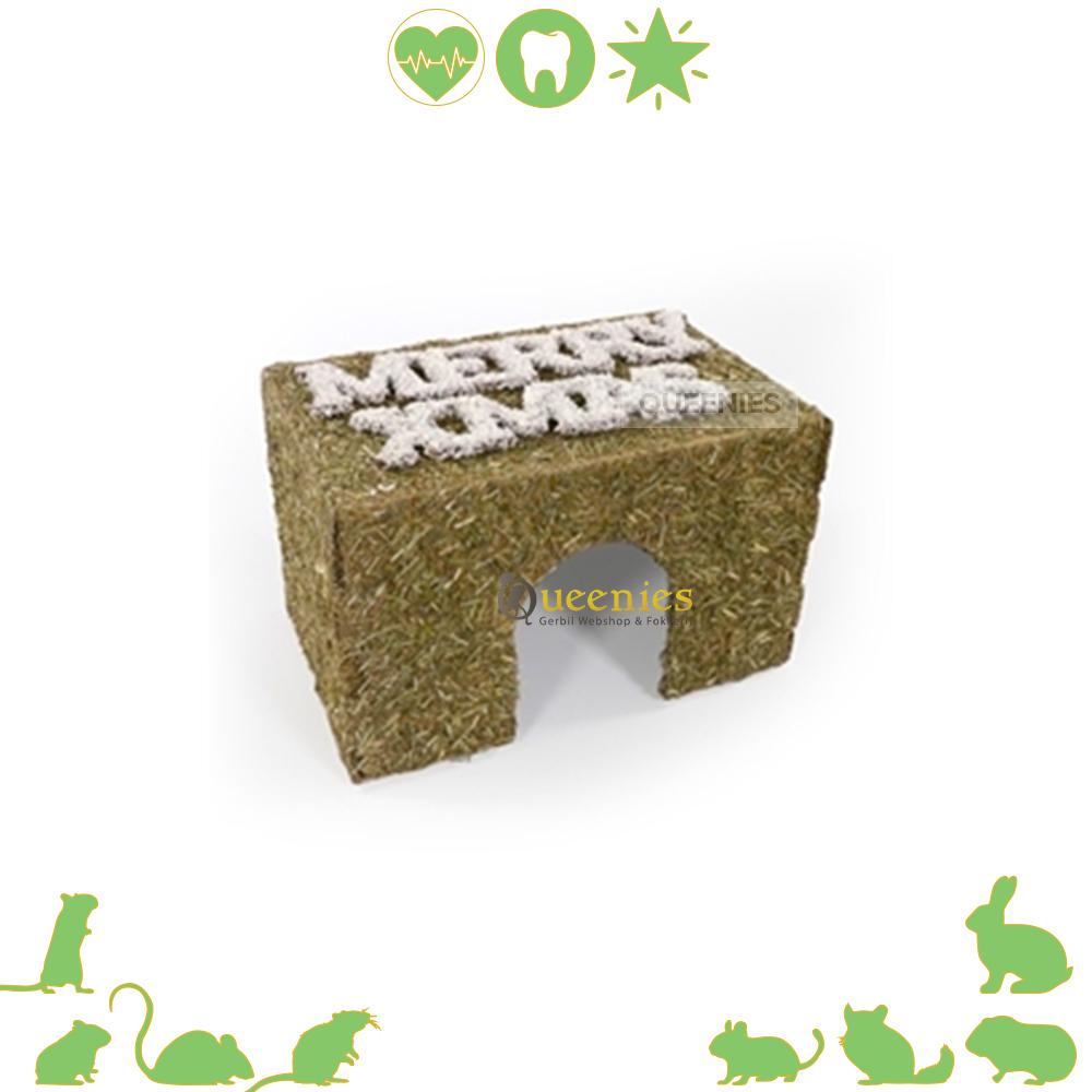 Merry Xmas Kersthuis – Hooi huis voor Knaagdieren en Konijnen