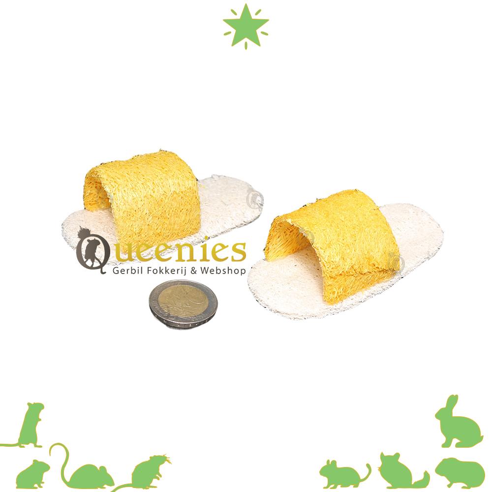 Loofah badslippers voor Knaagdieren