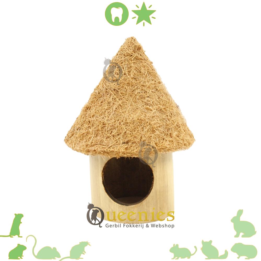 Nature Bamboe tunnel met grasdak 13 cm