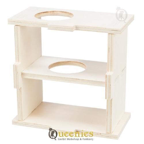 Gerbilhuis me openbodem voorkomt hoekgraven