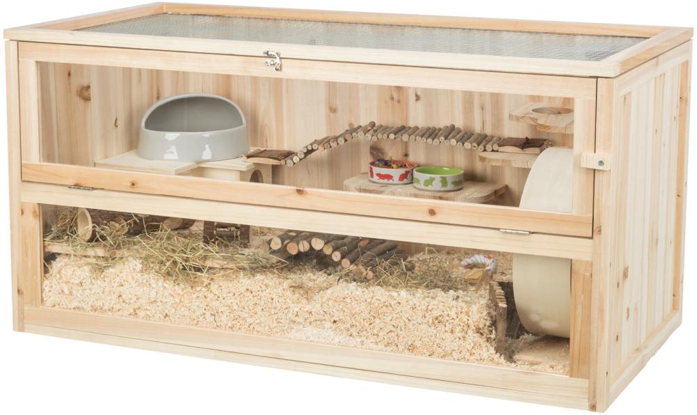 Knaagdieren verblijf van hout 100x50x50