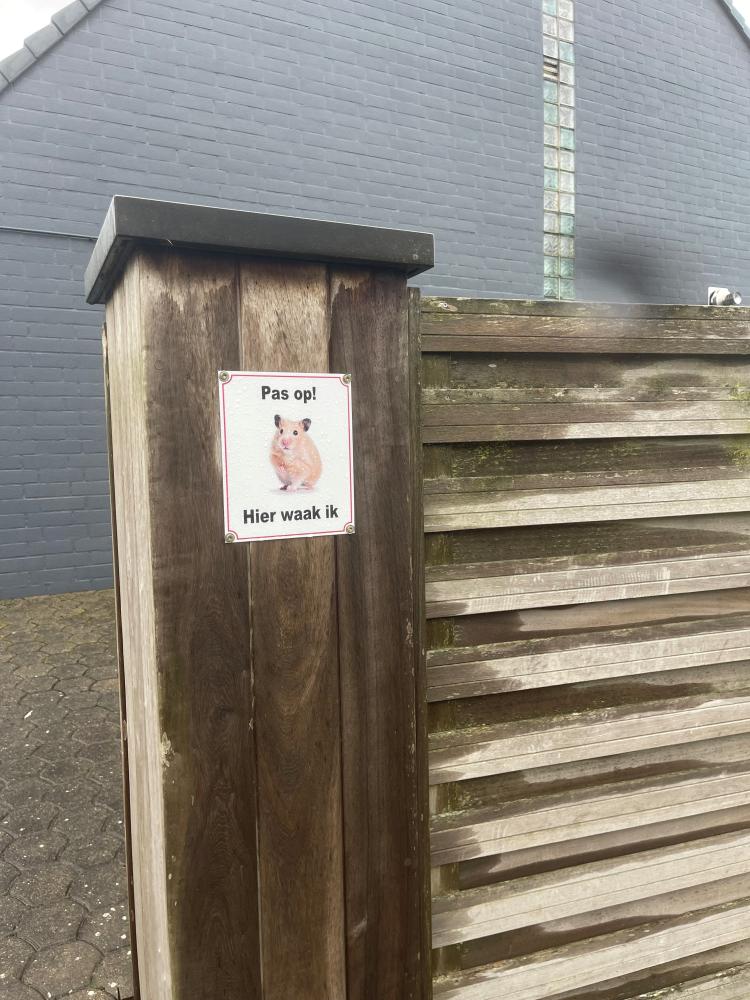 Pas op! Hamster - Hier waak ik