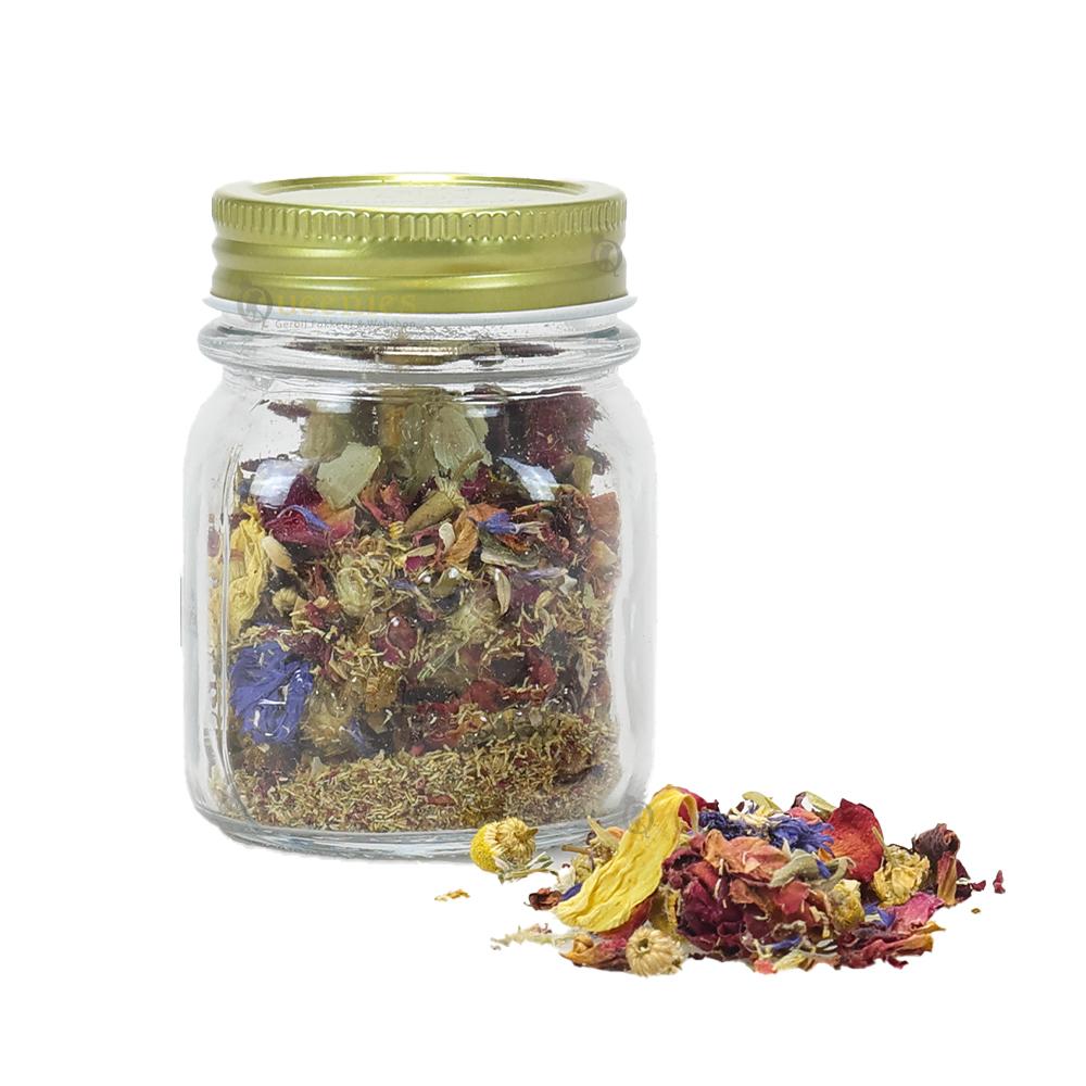 Potje gevuld met bloemenmix - bewaartip