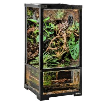 Compact paludarium van glas 30 x 30 x 60 cm