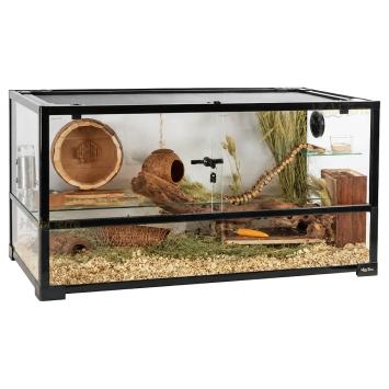 Aquarium voor waterschildpadden met hoge bodemrand