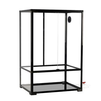 Eco knock down paludarium met zwarte profielen