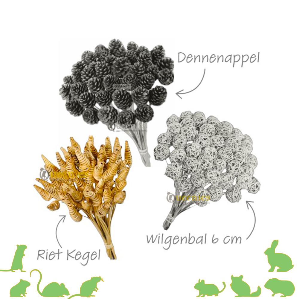 Rietkegel voor Hamster op stok