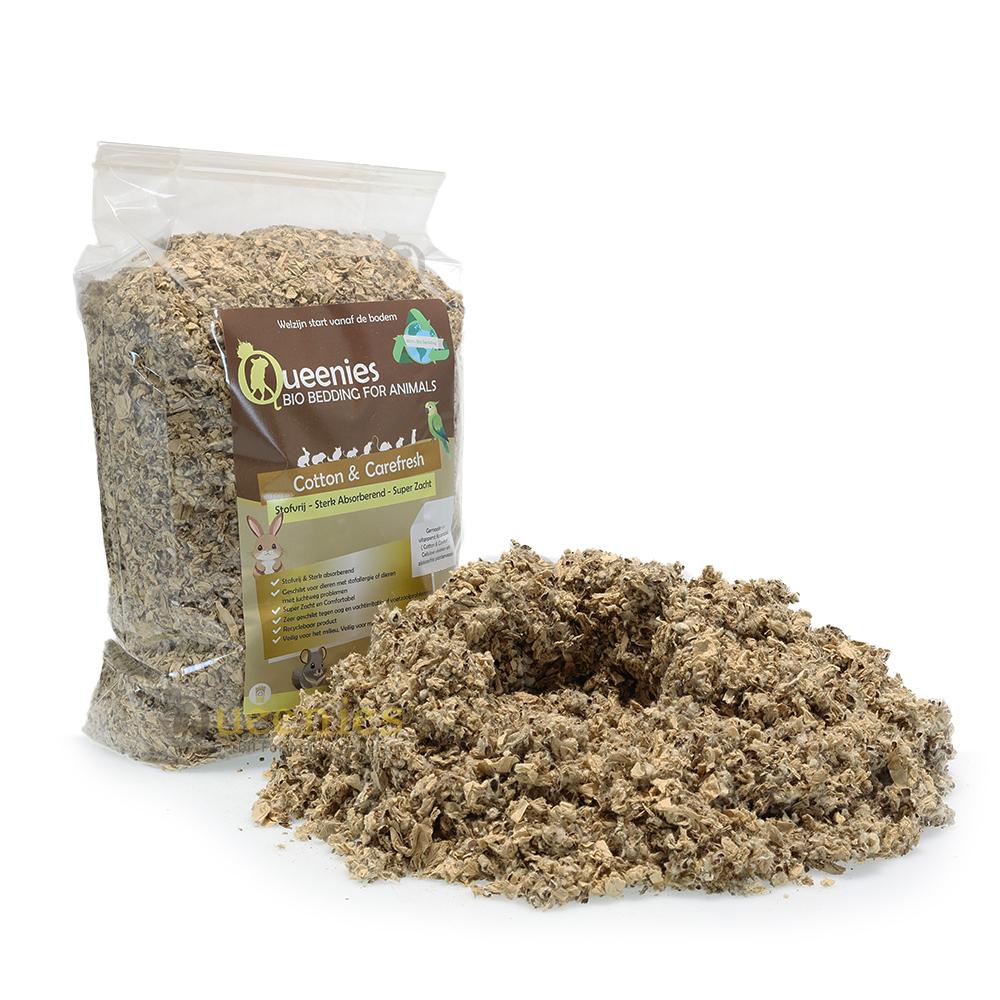 Bodembedekking wat niet aan de vacht van hamster plakt