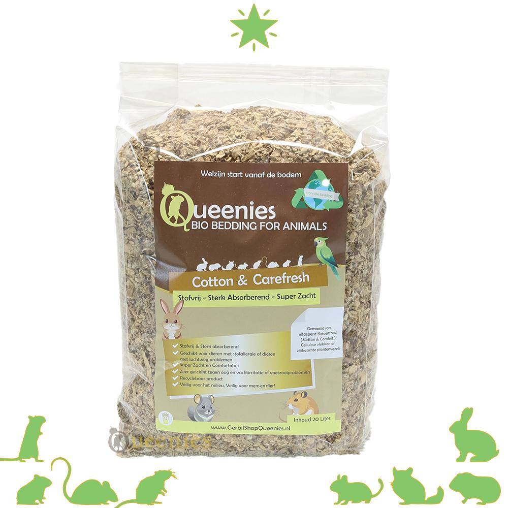 Milieuvriendelijke bodembedekking voor konijnen en cavia's