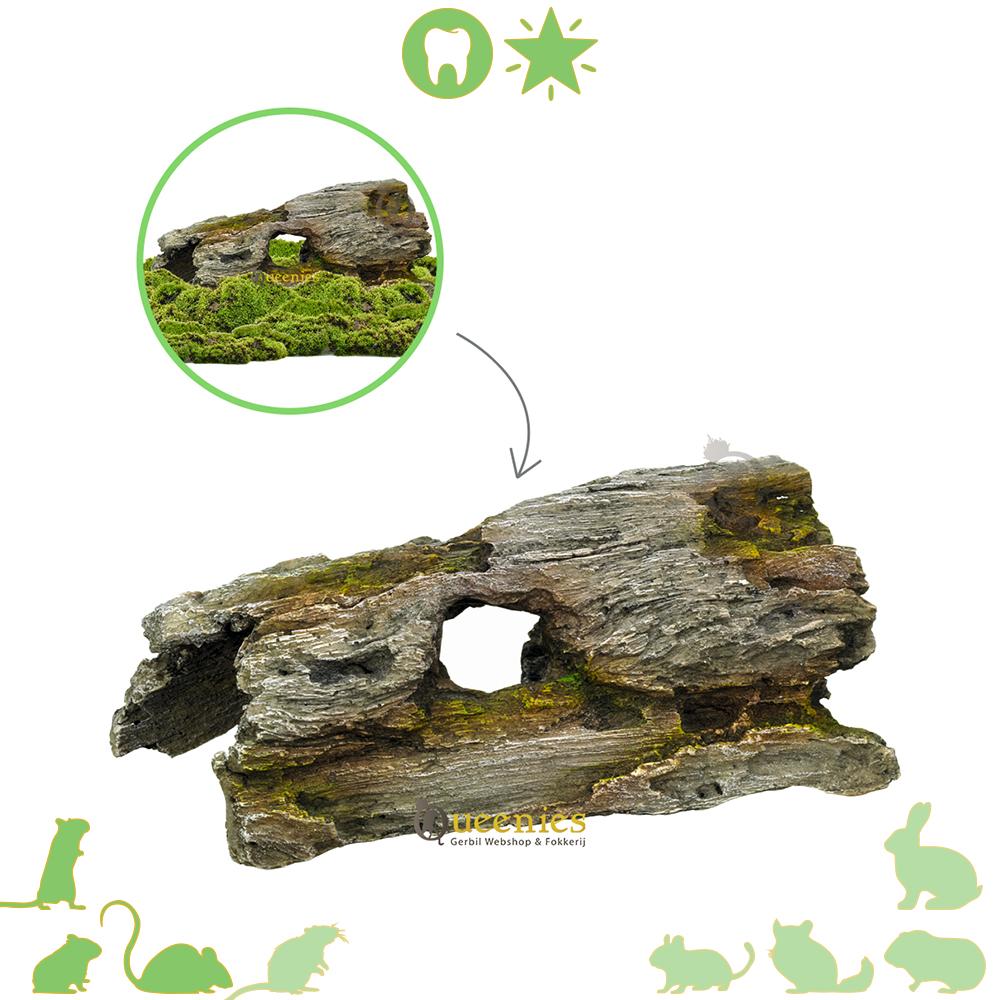 Drijfhout van Kunsthars - Natuurlijk Knaagvast drijfhout voor Knaagdieren