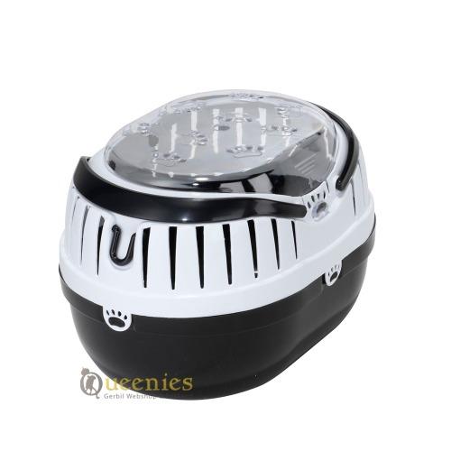 Zwarte Transportbox om Gerbils in te koppelen