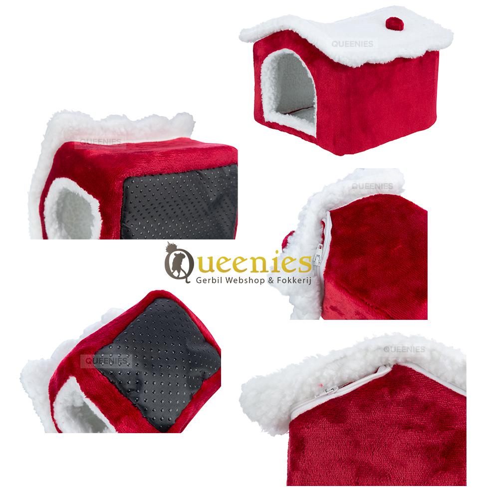 Sfeer vol kersthuis voor Terrarium van Knaagdieren