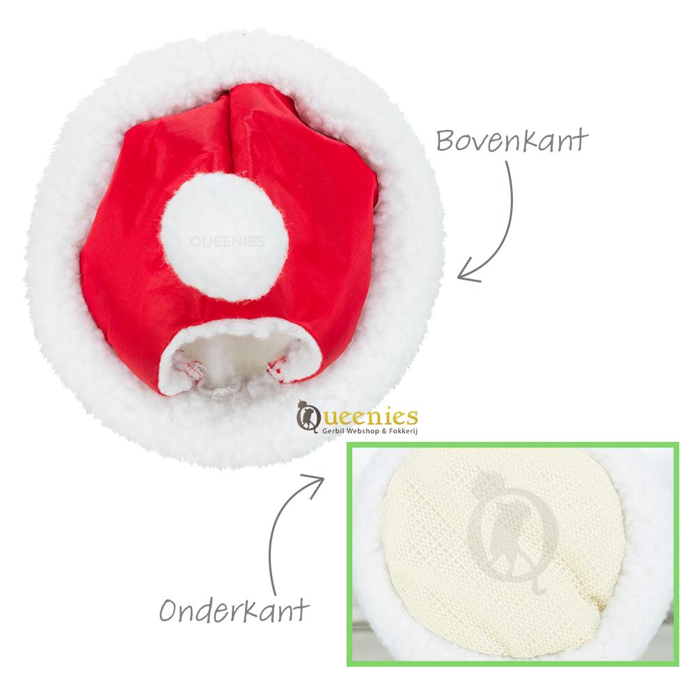 Kerst huis voor Knaagdieren met slip vaste bodem