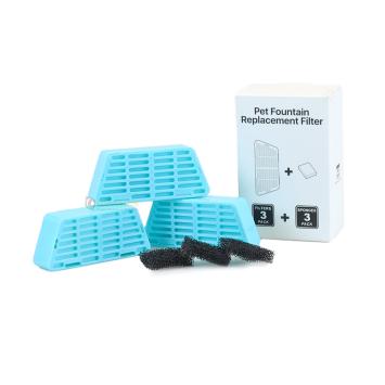 Navulbare filterhouder met actieve kool en spons