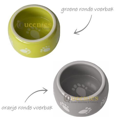 Ronde knaagdier voerbak voor hamster