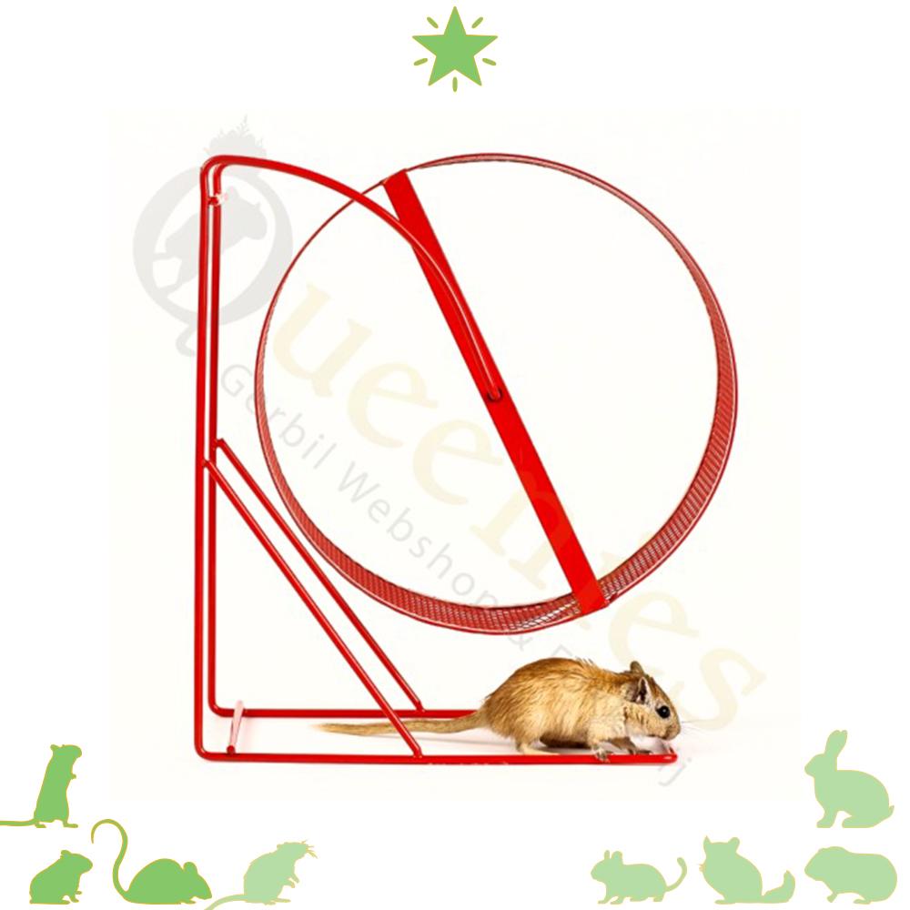 Rood Loopwiel 22 cm voor Gerbils