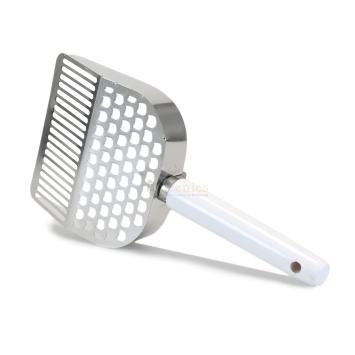 Kattenbakschep met wit handel