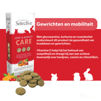 Supplement voor soepele gewrichten bij kleine knaagdieren